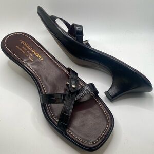 Donald J. Pliner Black Sandals